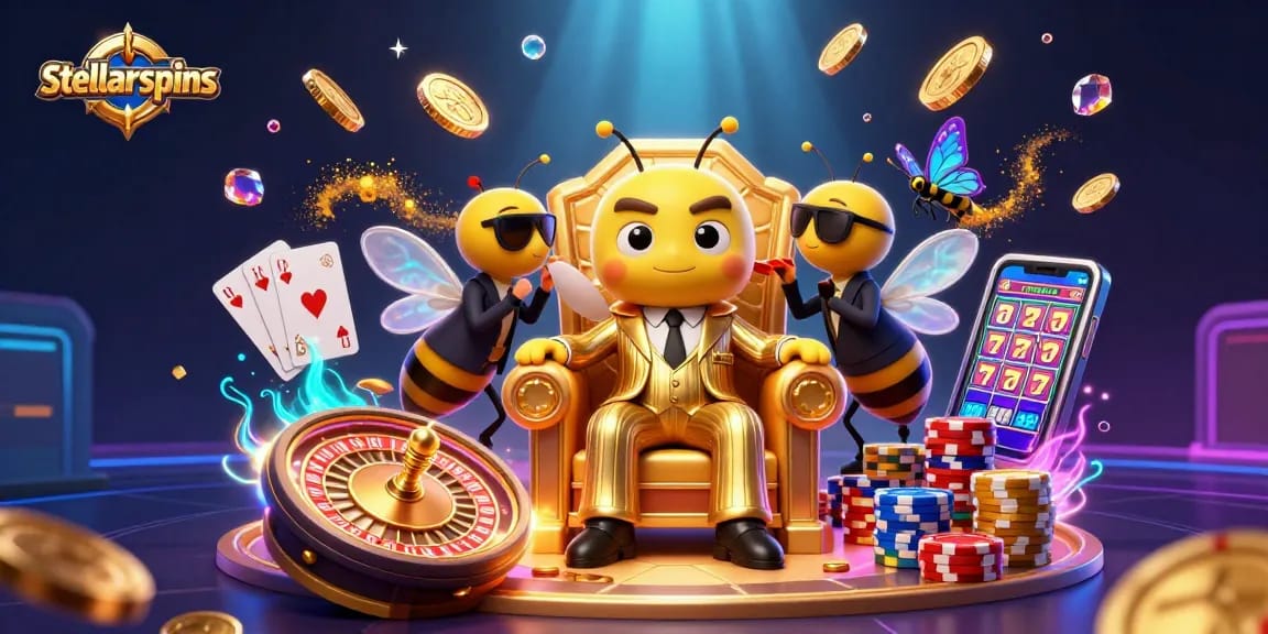 Engage with stellarspins through captivating gameplay in a 3D casino setting.
