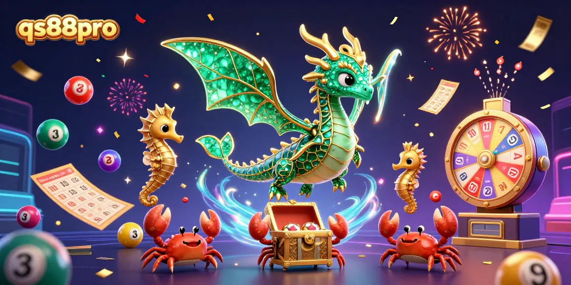 Engage in thrilling lottery activities with qs88pro, showcasing vibrant elements and dynamic actions.