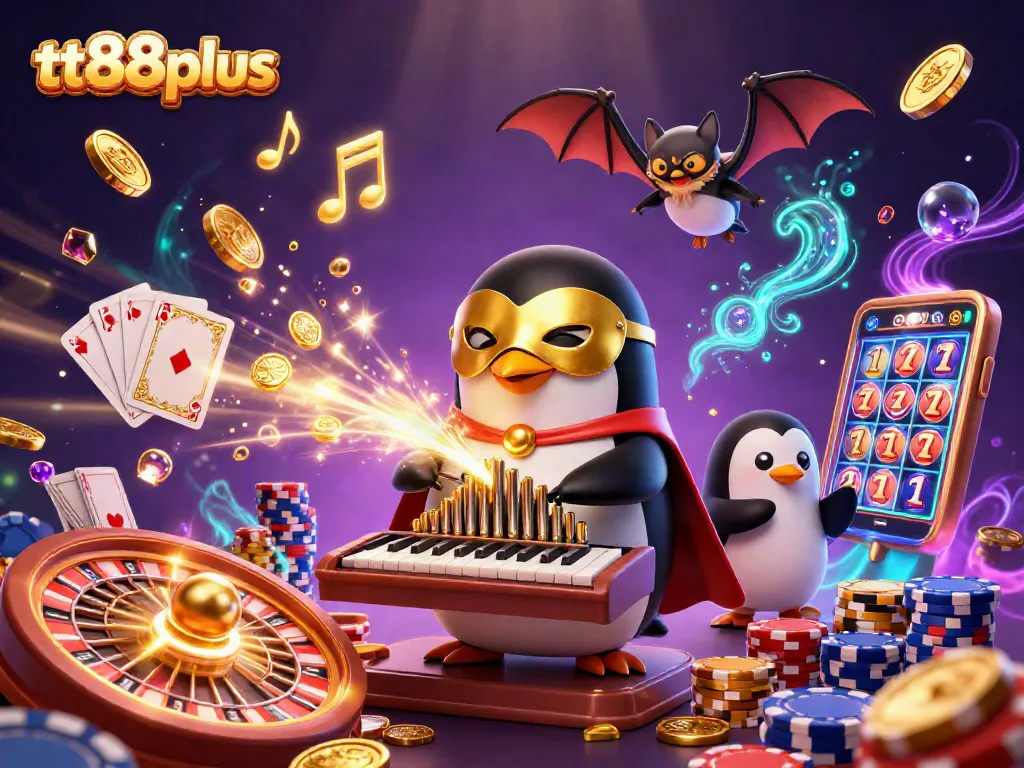 Experience thrilling gameplay at tt88plus with a dynamic 3D casino scene featuring enchanting characters and golden rewards.