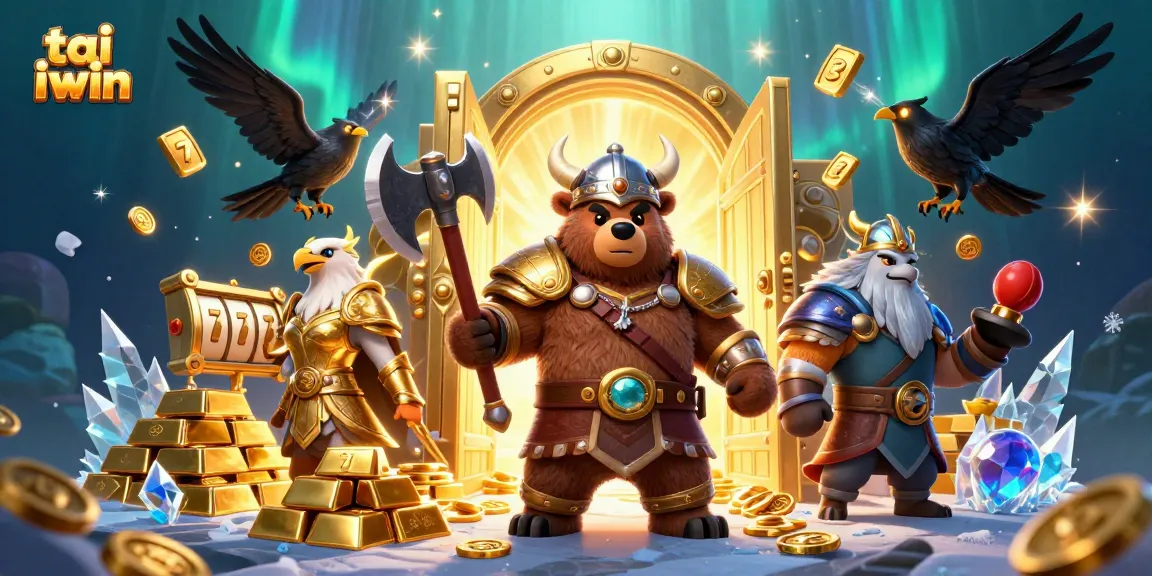 Engage in thrilling tai iwin gameplay amidst vibrant treasures in a dazzling casino scene.