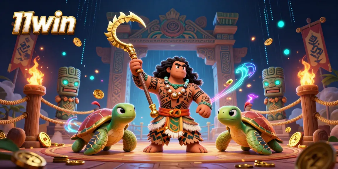 Experience the thrill of gaming with 11win in this dynamic 3D illustration featuring a demigod hawk.
